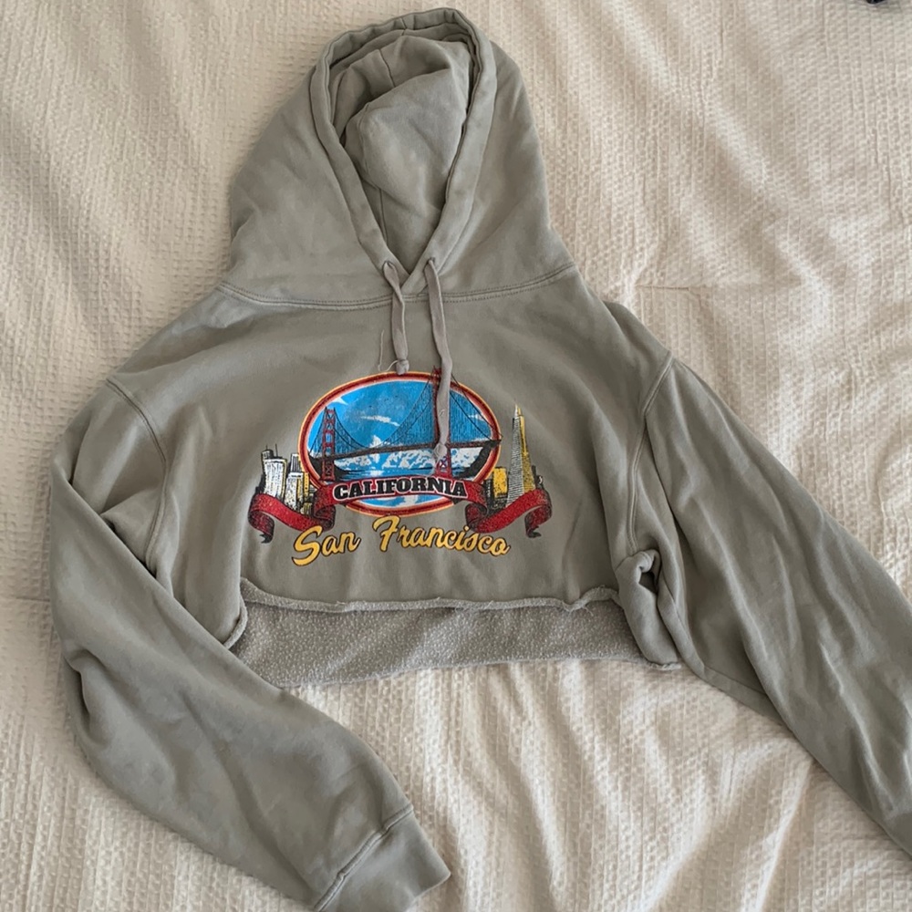 Brandy Melville San Francisco Cropped Hoodie